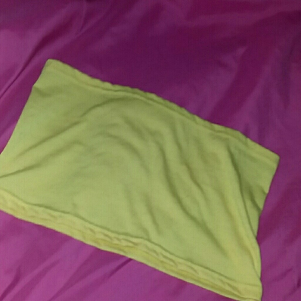 yellow tube top